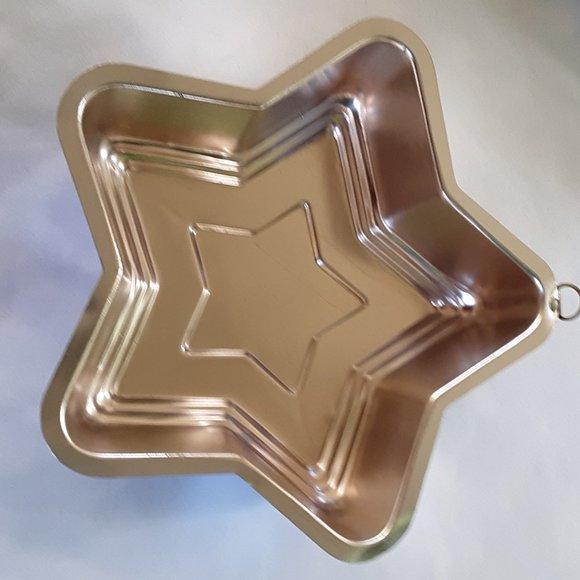 Star Shape Jello Mold Pale Light Pink Copper Preowned Vintage - Picture 7 of 9